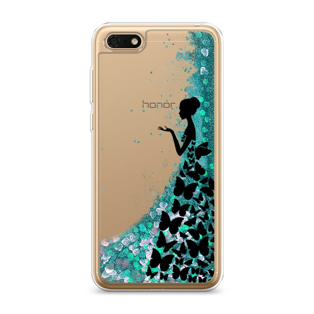 

Чехол Awog на Honor 7A/Huawei Y5 Prime 2018/Y5 2018 "Дама в бабочках", Разноцветный, 65295-1
