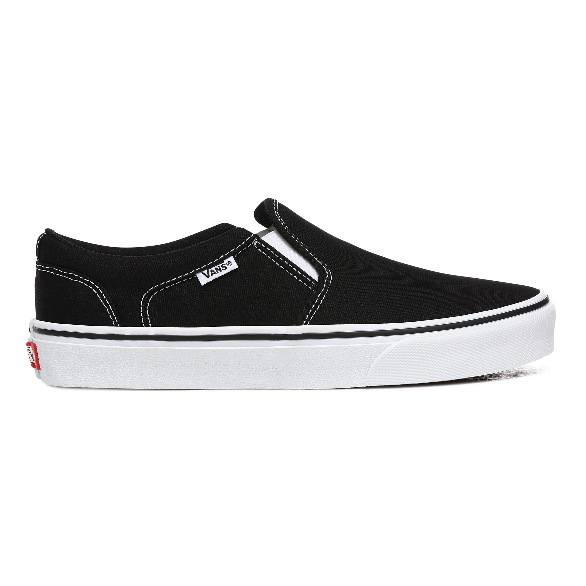 фото Кеды мужские vans mn asher (canvas)blk/v00seq187 черный 9,5 us