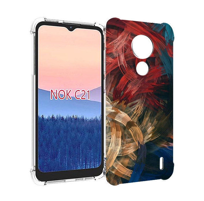 

Чехол MyPads раскрашенная медь для Nokia C21, Прозрачный, Tocco