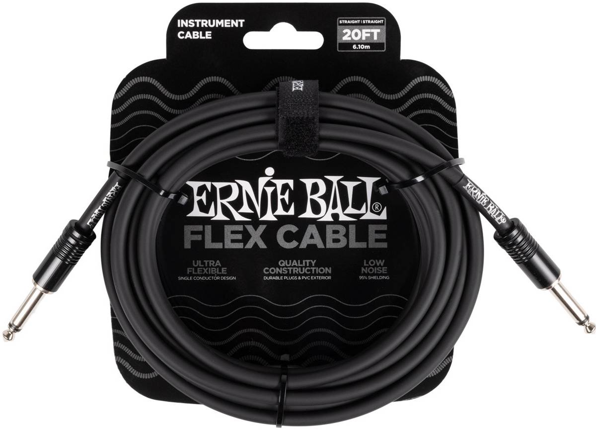 

ERNIE BALL 6435, 6м - Инструментальный кабель, Черный