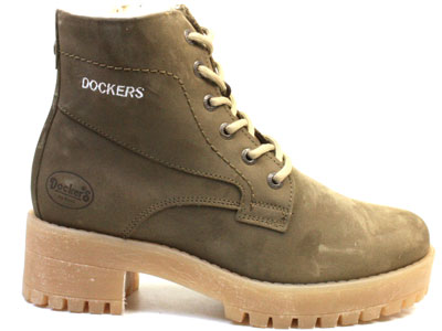 фото Ботинки женские dockers 89106 зеленые 36 ru