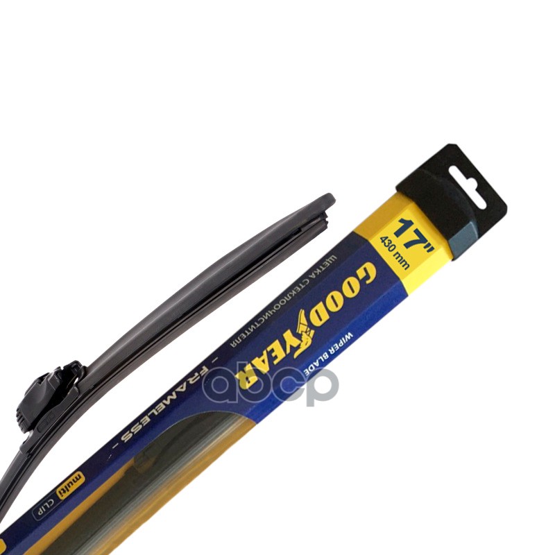 

Щетка Стеклоочистителя Бескаркасная Goodyear 17"/430 Мм Frameless Multi-Clip GOODYEAR арт.