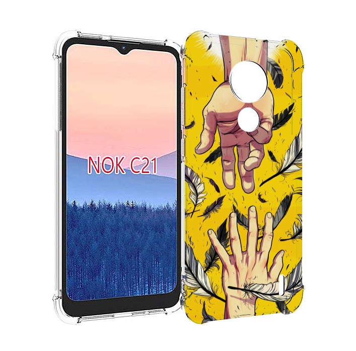 

Чехол MyPads рука-в-руку для Nokia C21, Прозрачный, Tocco