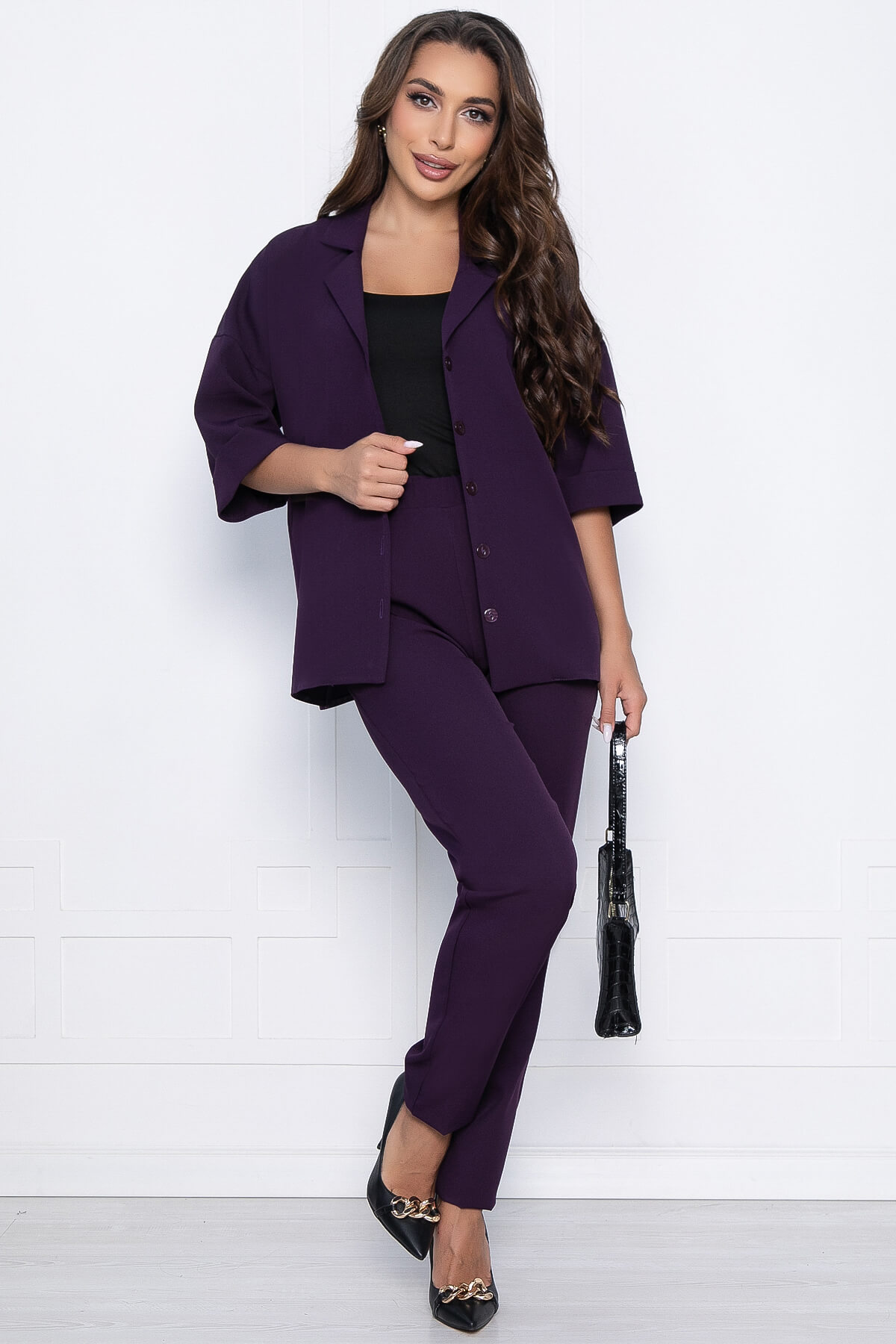 

Костюм женский LT Collection Ирвин фиолетовый 52 RU, Ирвин