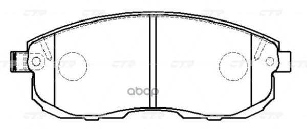 

Тормозные колодки Ctr передние дисковые CKN16