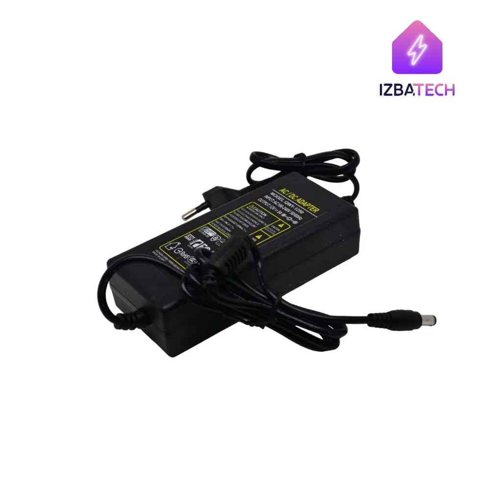 

Блок питания с евровилкой AC/DC для светодиодных лент 5A от Izba Tech 00266-1, 00266-1