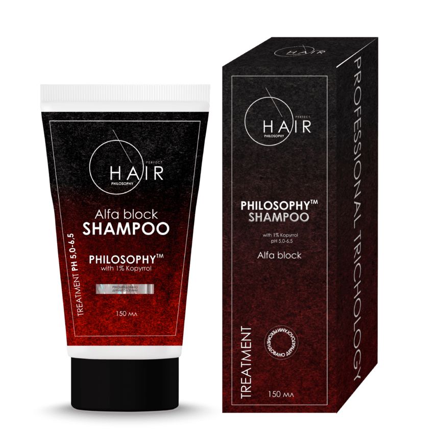 

Шампунь Perfect Hair Philosophy Alfa Block Shampoo With 1% Koryrrol 150 мл, ALFA BLOK