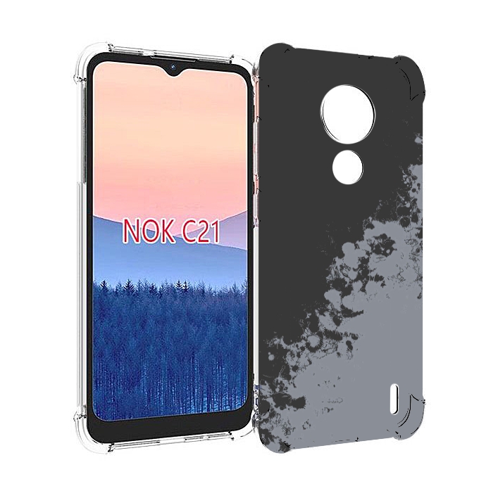 

Чехол MyPads серый-эстетичный для Nokia C21, Прозрачный, Tocco
