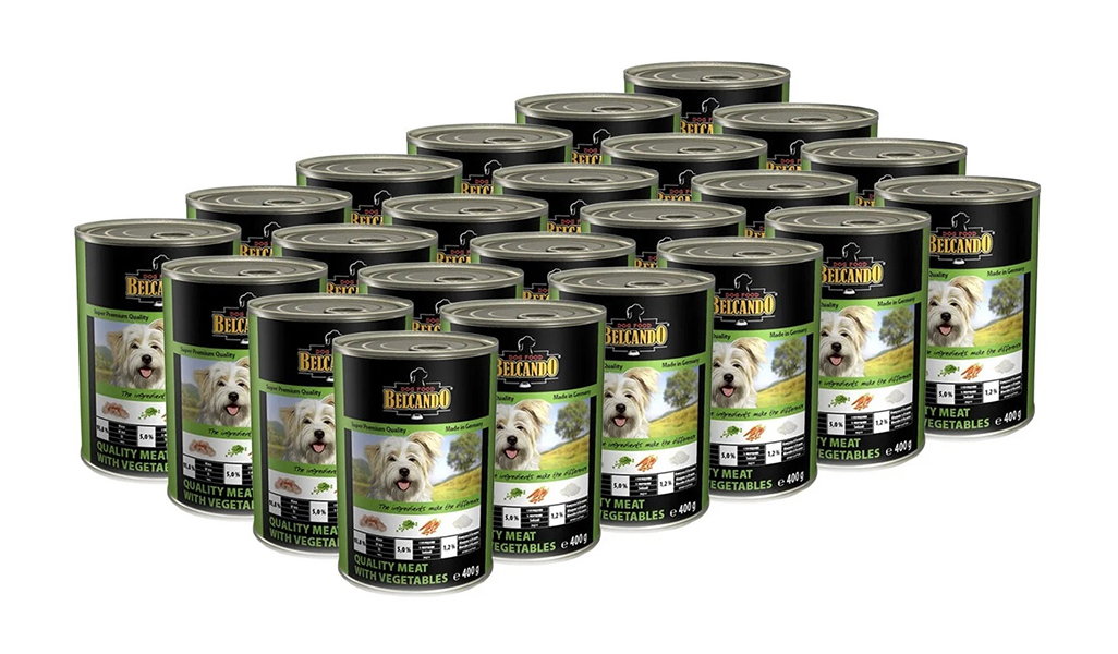 

Влажный корм для собак Belcando Super Premium с отборным мясом и овощами 400 г x 24 шт