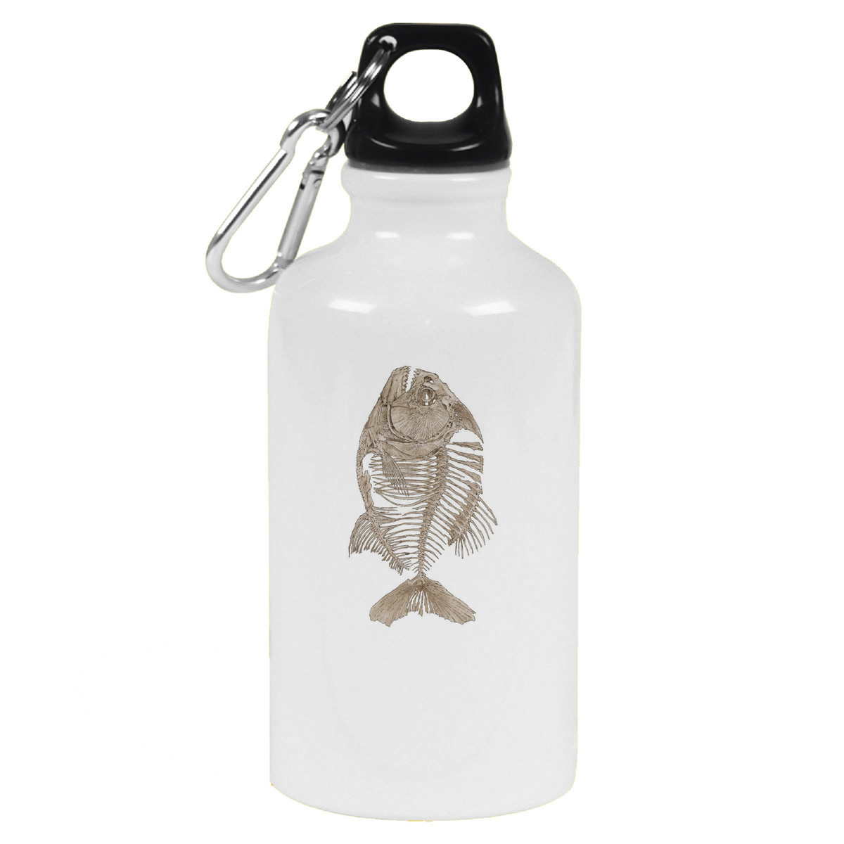 Бутылка спортивная CoolPodarok Скелет рыбы