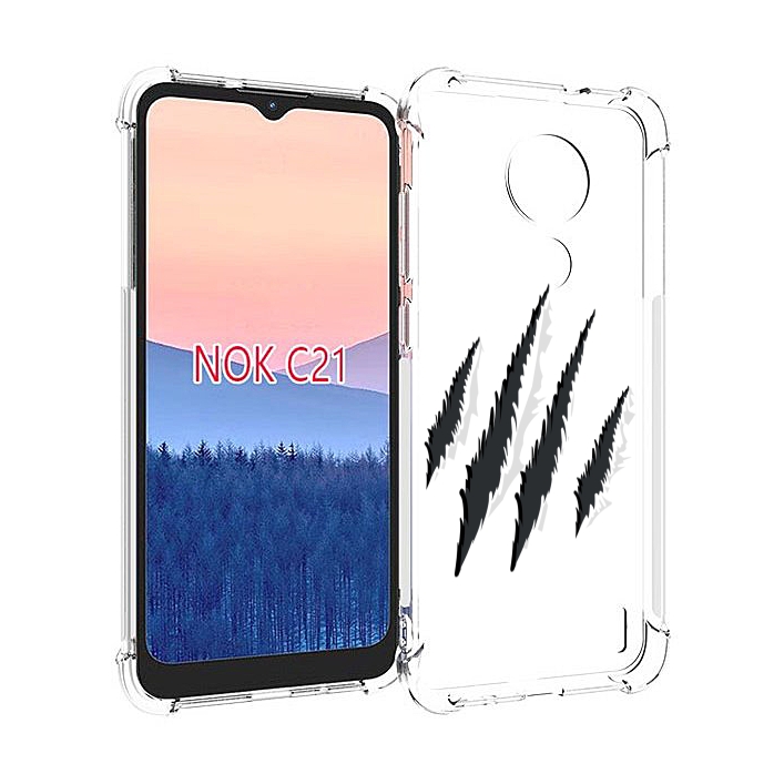 

Чехол MyPads след-когтей для Nokia C21, Прозрачный, Tocco