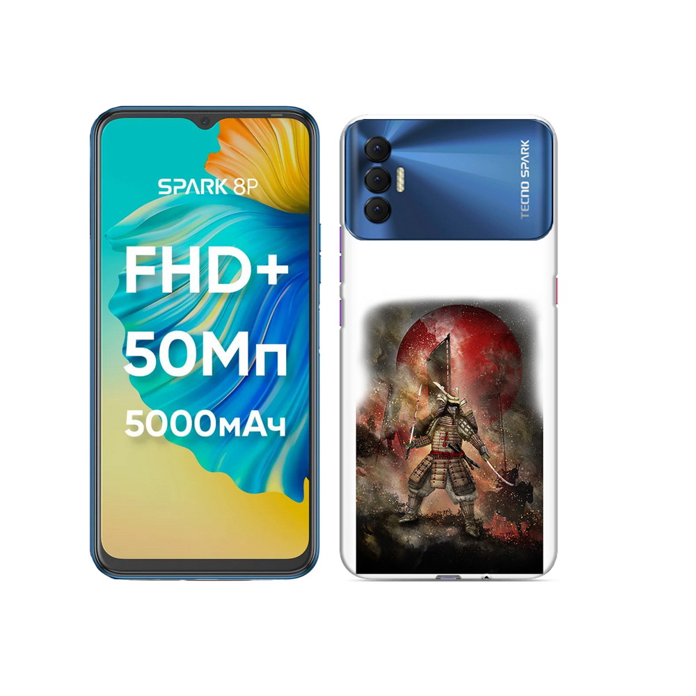 

Чехол MyPads Tocco для Tecno Spark 8P китайскийвоин, Прозрачный, Tocco