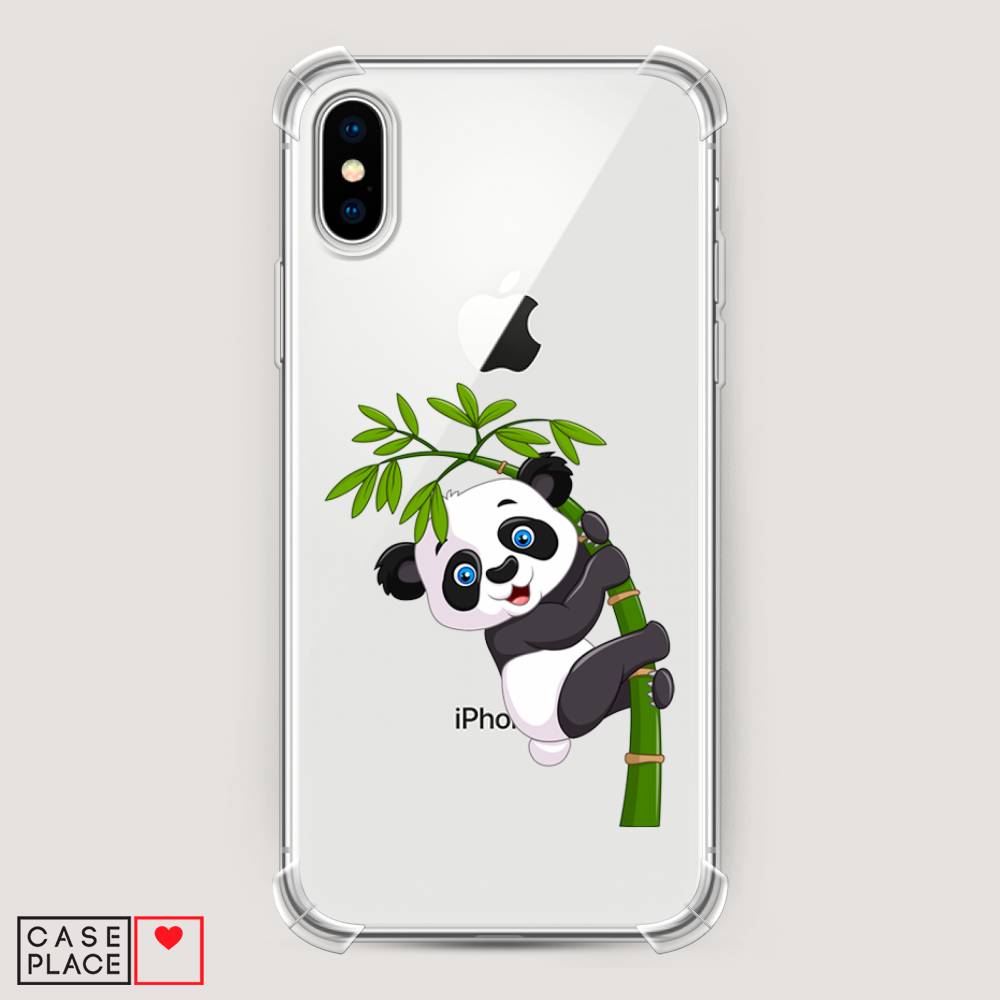 

Чехол Awog на Apple iPhone XS Max (10S Max) / Айфон XS Max (10S Max) "Панда на бамбуке", Разноцветный, 11951-1