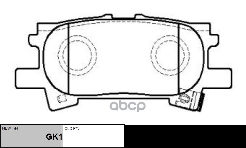 

Колодки задние CTR GK1185 1шт CTR 'GK1185