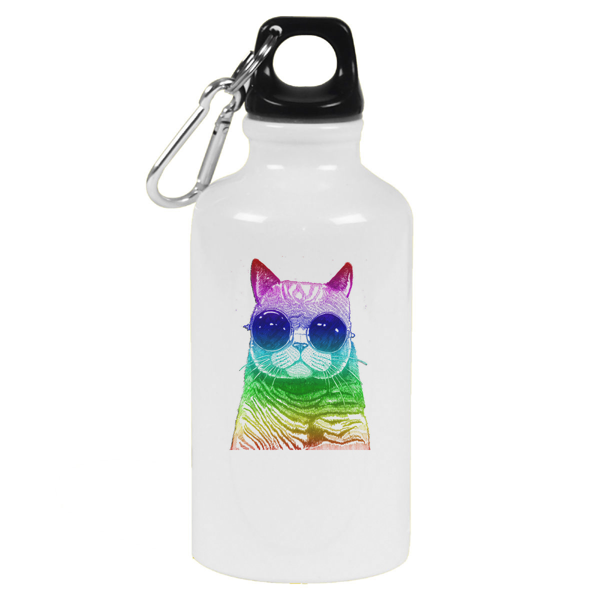 Бутылка спортивная CoolPodarok Животные Радужный кот
