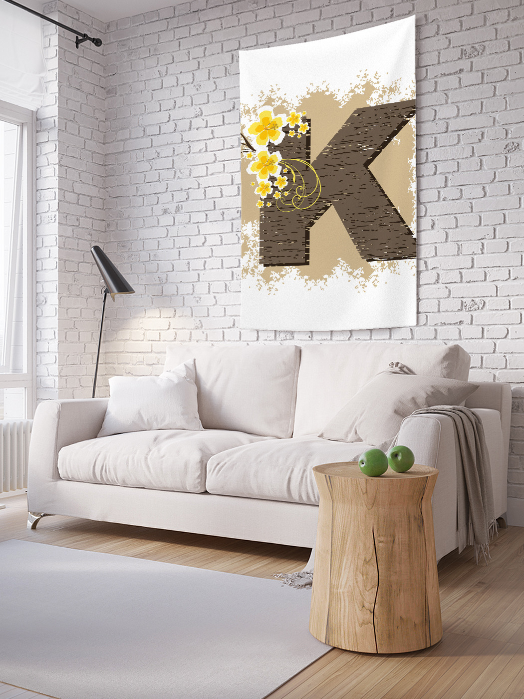 

Вертикальное фотопанно на стену JoyArty Цветочная k 100x150 см, Цветочная k