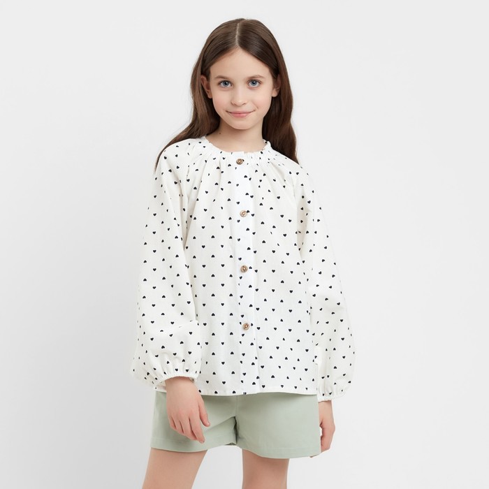 

Шорты для девочки MINAKU цвет светло-зелёный, рост 152 см, Зеленый, Летние однотон