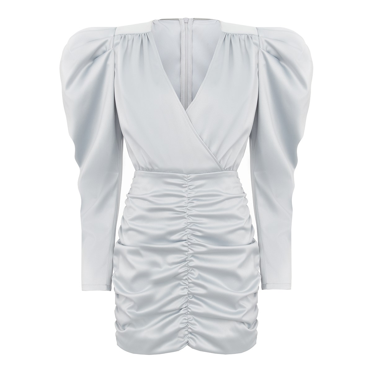 

Платье женское Ladushka Brand 55434 серебристое XS, Серебристый, 55434