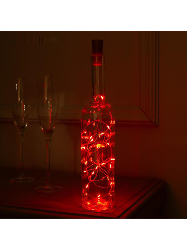 фото Гирлянда светодиодная нить, красное свечение цв: красный nobrand