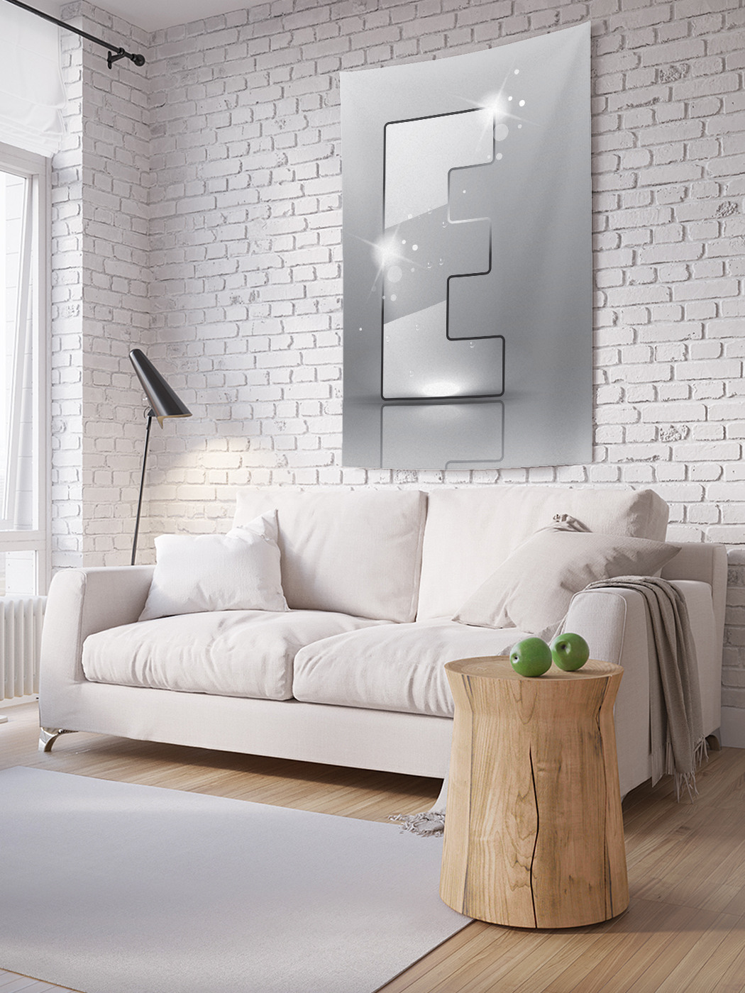 

Вертикальное фотопанно на стену JoyArty Сверкающая e 100x150 см, Сверкающая e