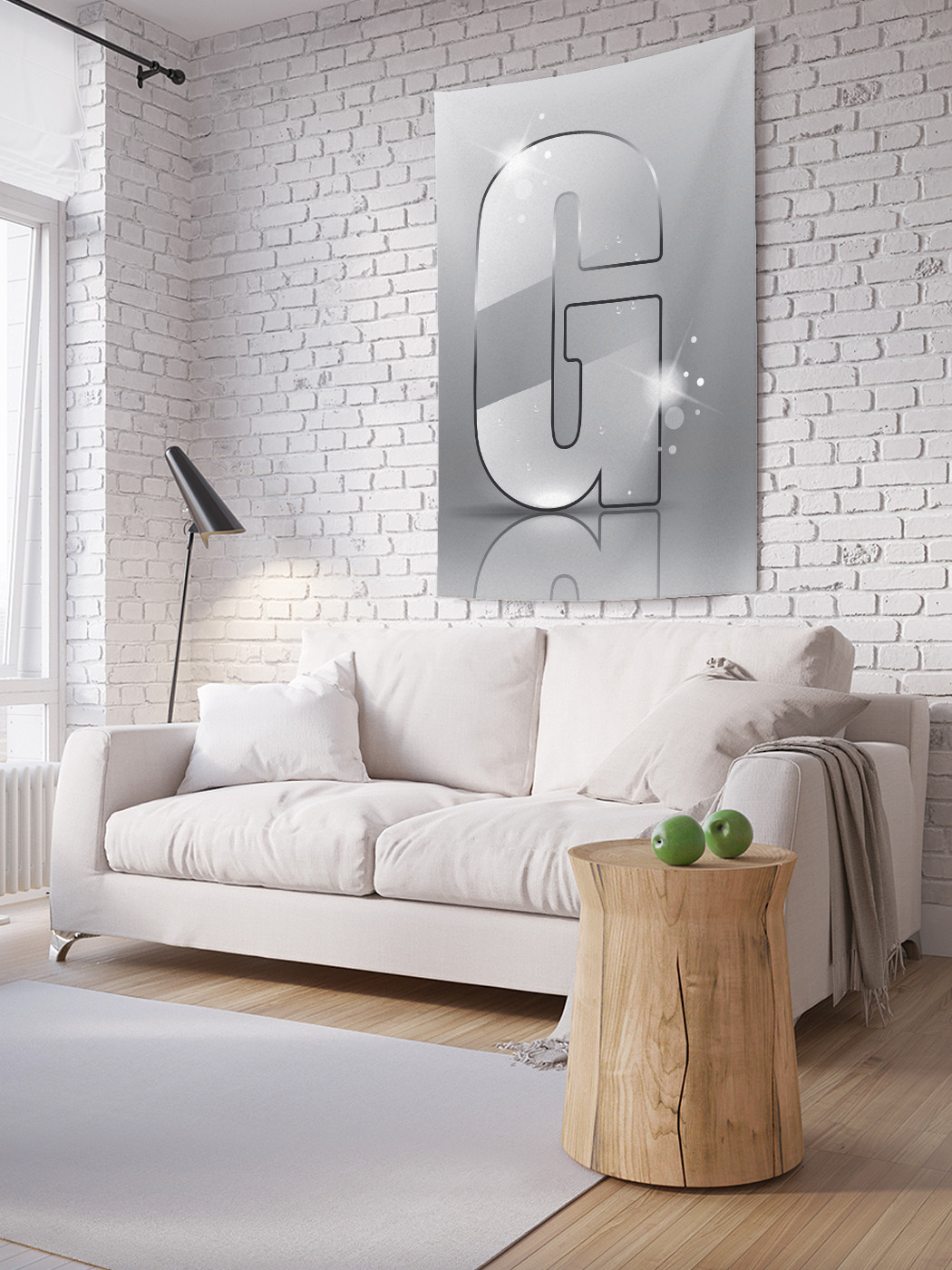 

Вертикальное фотопанно на стену JoyArty Сверкающая g 100x150 см, Сверкающая g