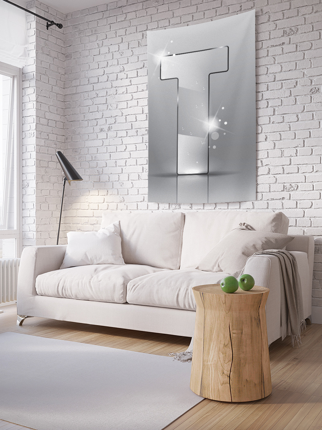 

Вертикальное фотопанно на стену JoyArty Сверкающая t 100x150 см, Сверкающая t