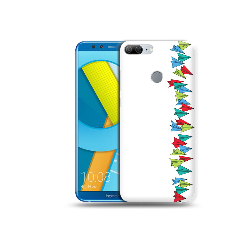 

Чехол MyPads Tocco для Huawei Honor 9 Lite самолетики из листочков (PT117118.56.593), Прозрачный, Tocco