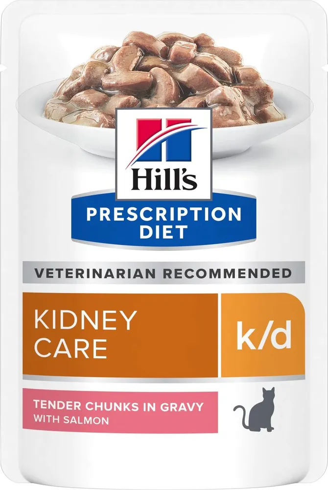 

Влажный корм для кошек Hill's Prescription Diet k/d Kidney Care, лосось, 85г, Prescription Diet Kidney Care