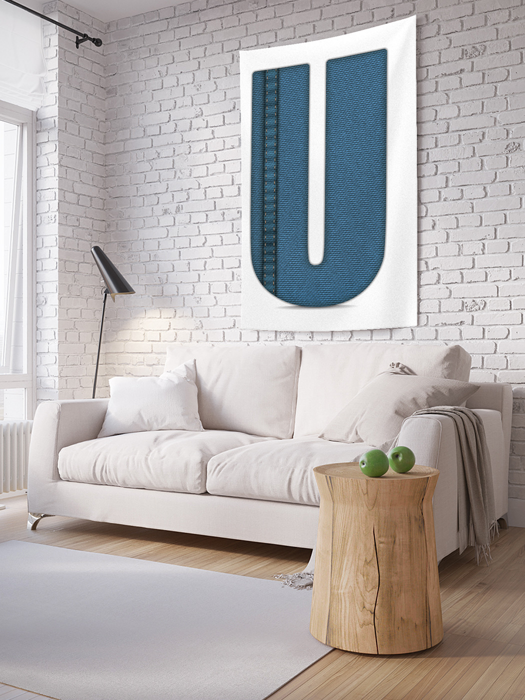 

Вертикальное фотопанно на стену JoyArty Стильная u 100x150 см, Стильная u