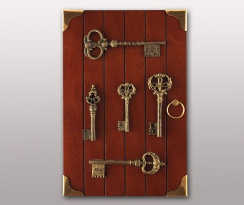 Декоративная настенная ключница Old keys
