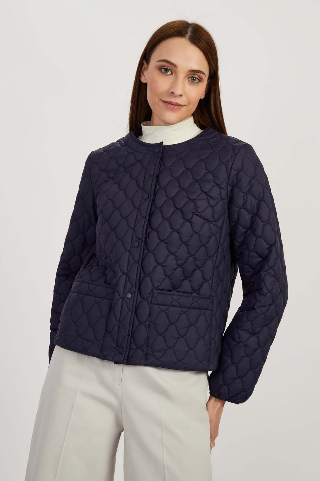 

Куртка женская Baon B0322028 синяя XS, Синий, B0322028