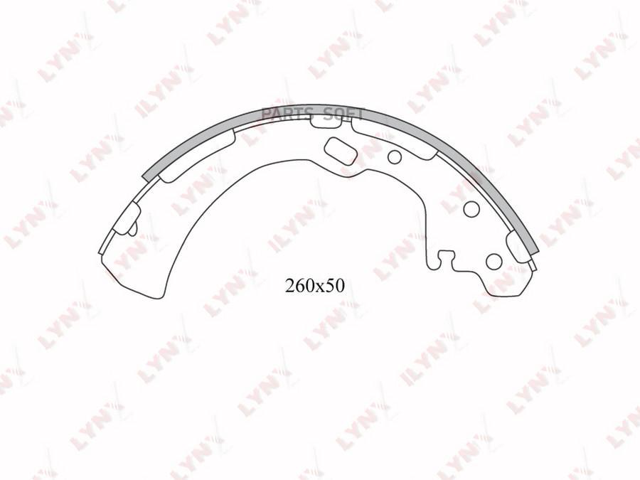 

Тормозные колодки LYNXauto задние барабанные BS5713