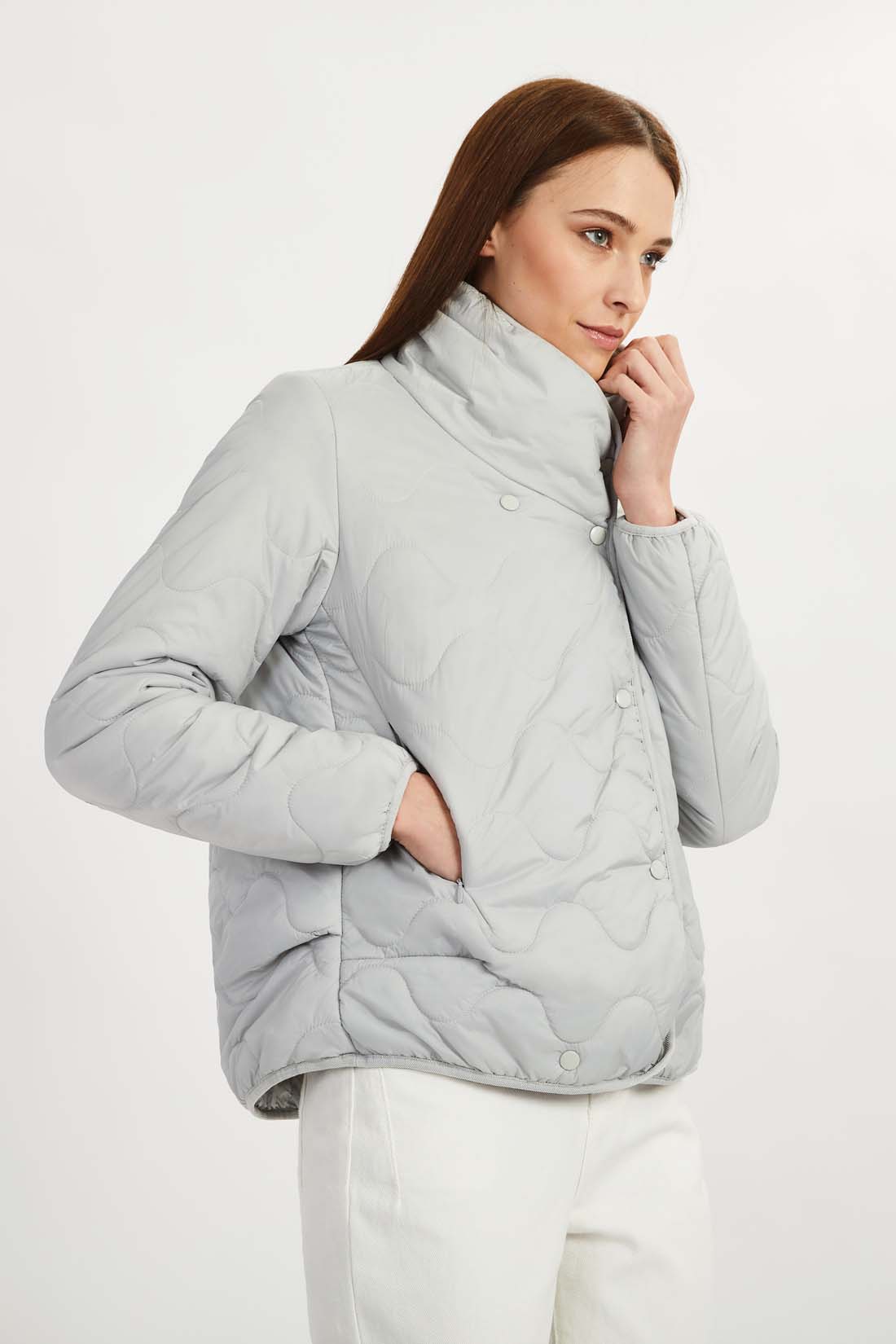 

Куртка женская Baon B0322038 серая XL, B0322038