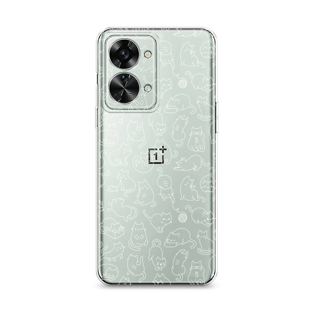 

Чехол Awog на OnePlus Nord 2T / ВанПлас Норд 2T "Шкодливые котики", Разноцветный, 153250-2
