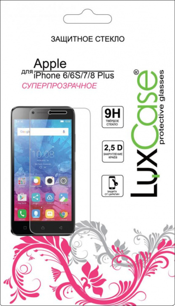 

Защитное стекло Luxcase Glass для Apple Iphone 6/6S/7/8 Plus глянец (глянцевое), Glass для Apple Iphone 6/6S/7/8 Plus глянец (глянцевое)