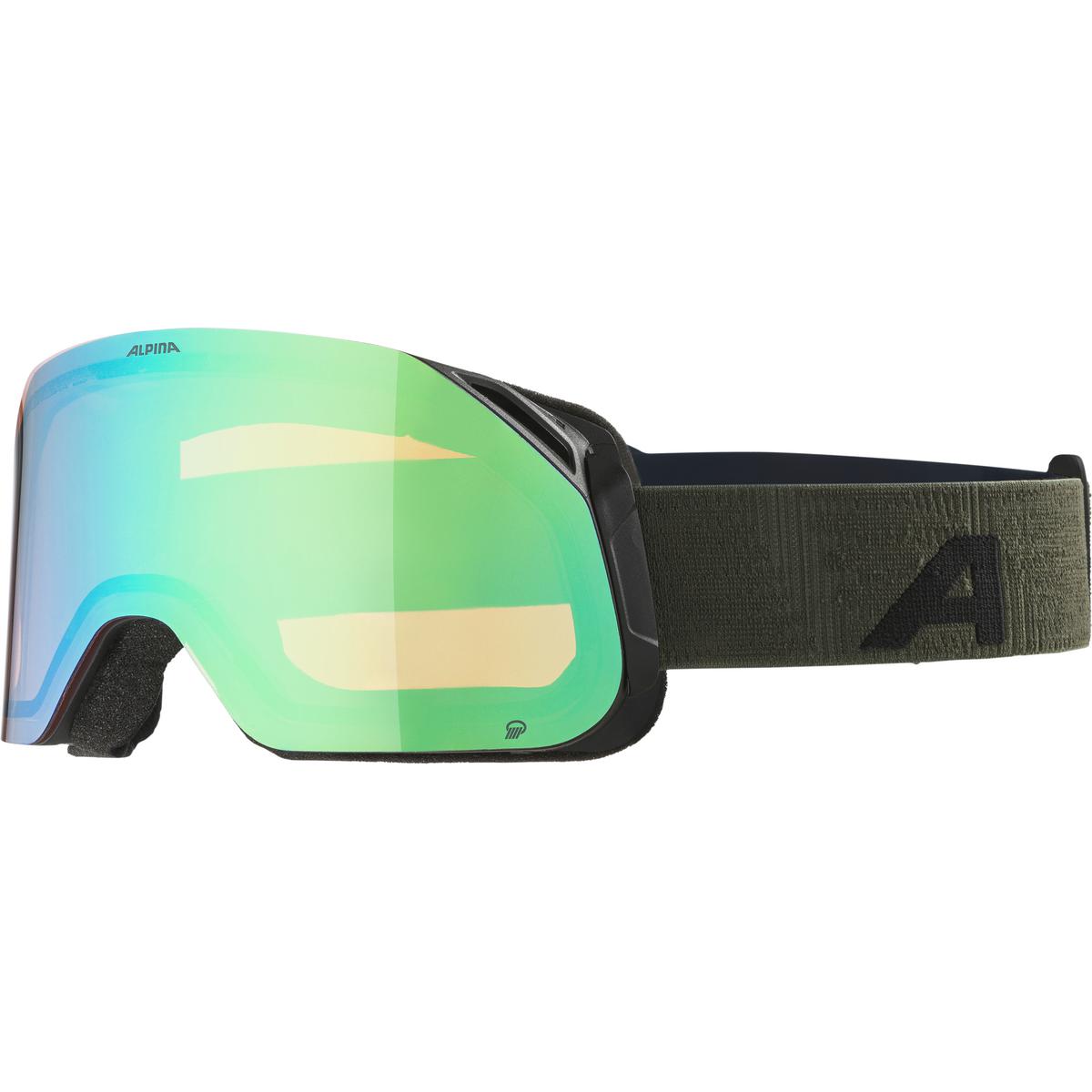 

Очки Горнолыжные Alpina Blackcomb Q Black-Olive Matt/Q-Green S2 (Б/Р) 2023-24, Blackcomb Q