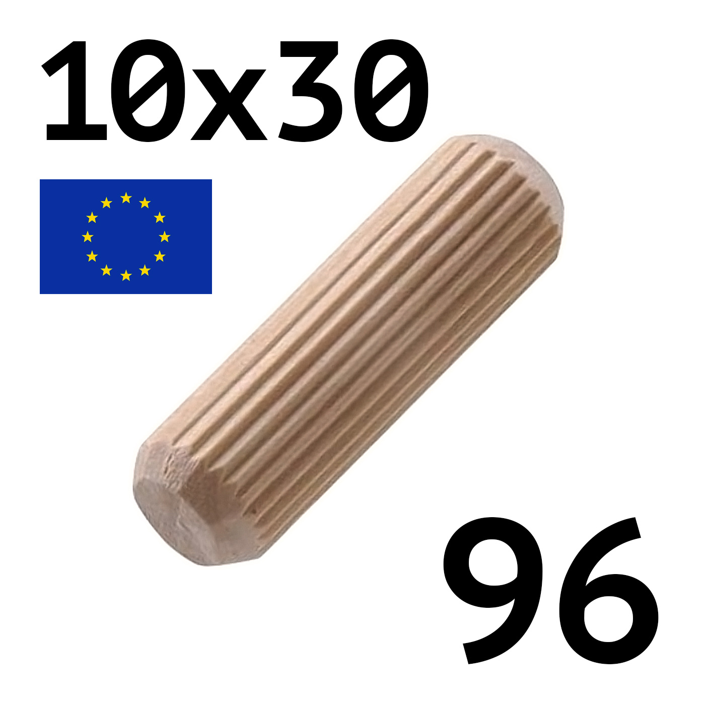 

Шкант мебельный деревянный Lutrella 3923, 10х30 мм, 96 шт, Бежевый, 3923