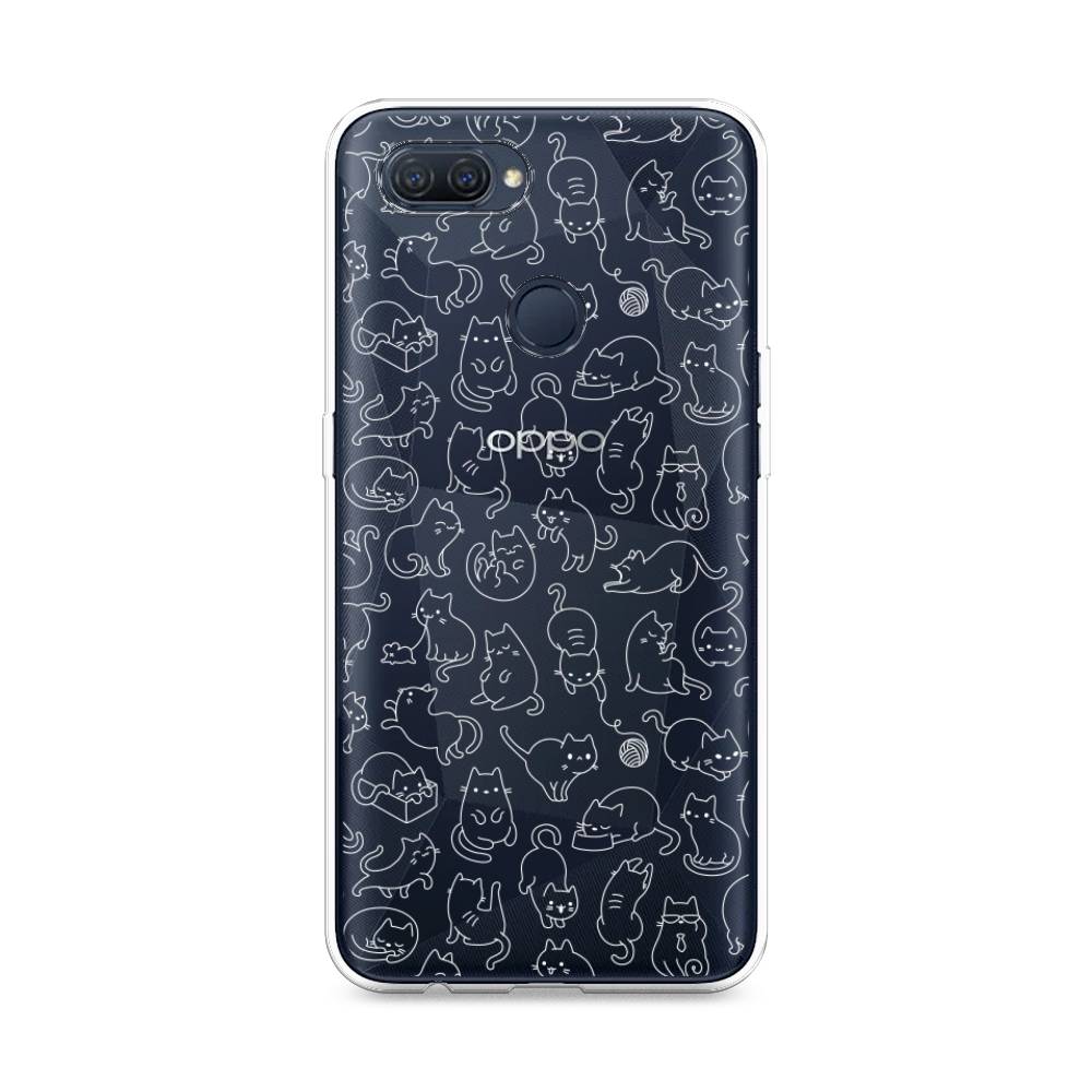 

Чехол Awog на Oppo A12 "Шкодливые котики", Разноцветный, 253450-2