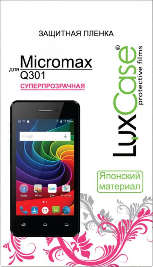 

Защитная пленка Luxcase SP для Micromax Q301 (глянцевая), SP для Micromax Q301 (глянцевая)