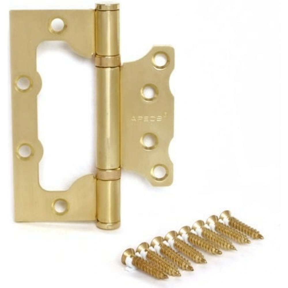 

Накладная петля APECS 100*75*2,5-B2-Steel-GM-Blister, Золотистый