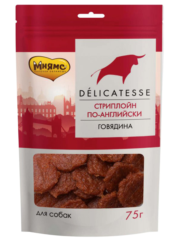 

Лакомство для собак Мнямс Стриплойн по-английски, 75 г