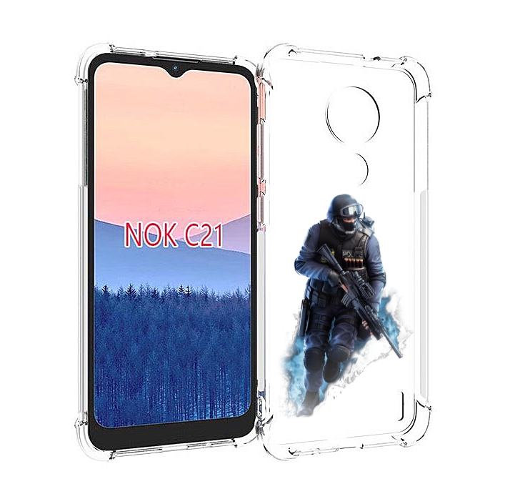 

Чехол MyPads спецназ-ксго для Nokia C21, Прозрачный, Tocco