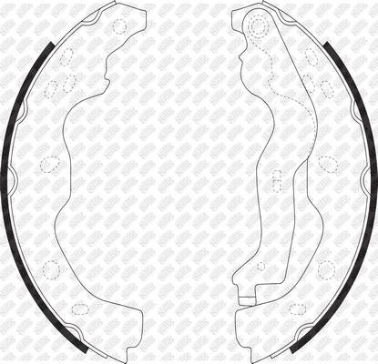 Тормозные колодки NiBK барабанные FN0634
