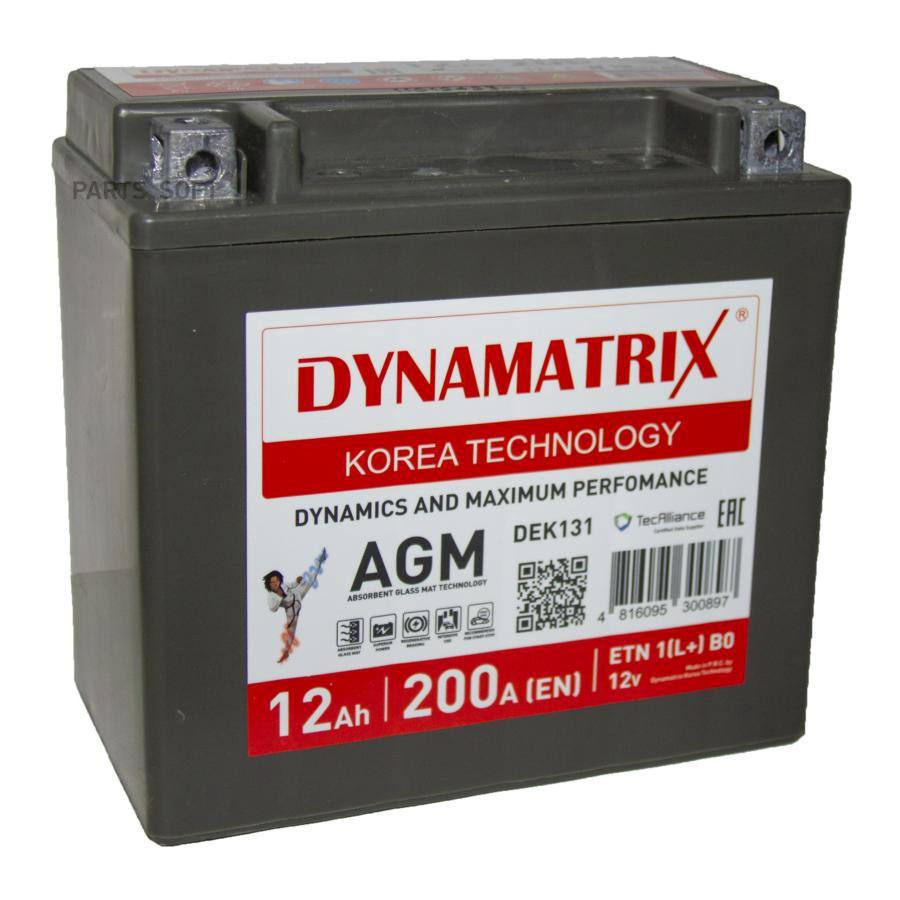 

Agm Аккумулятор 12V 12Ah 200A Etn 1(L+) B0 150X87X145 4,76Kg