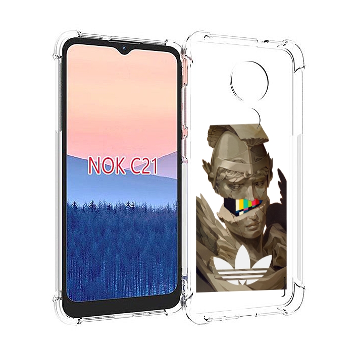 

Чехол MyPads статуя-адидас для Nokia C21, Прозрачный, Tocco