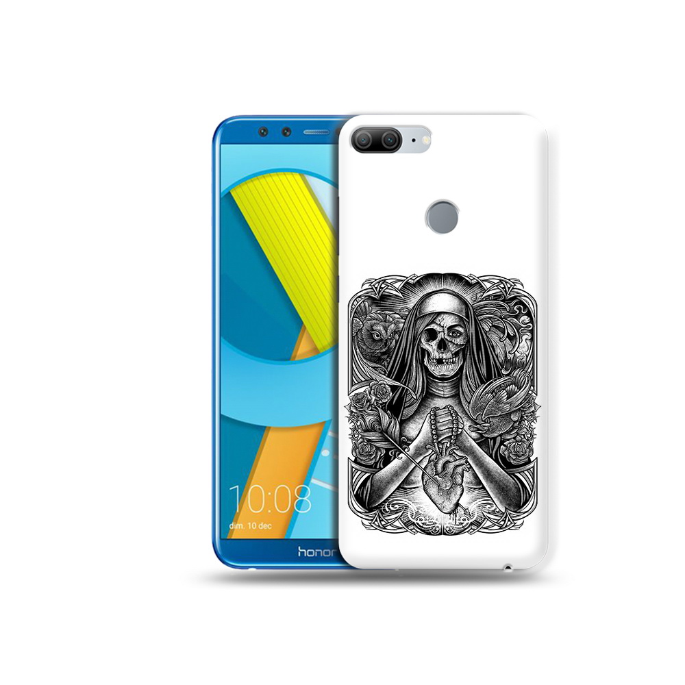 

Чехол MyPads Tocco для Huawei Honor 9 Lite скелет с сердцем (PT117118.56.603), Прозрачный, Tocco