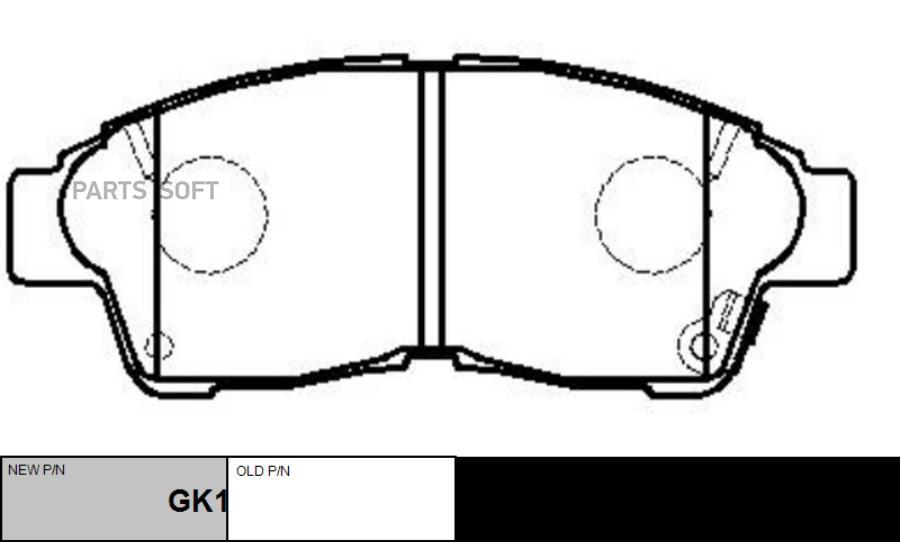 

Колодки Дисковые Передние Toyota Carina E 93-97/Camry 2.2 92-96/Corolla 95-02 CTR Gk1015