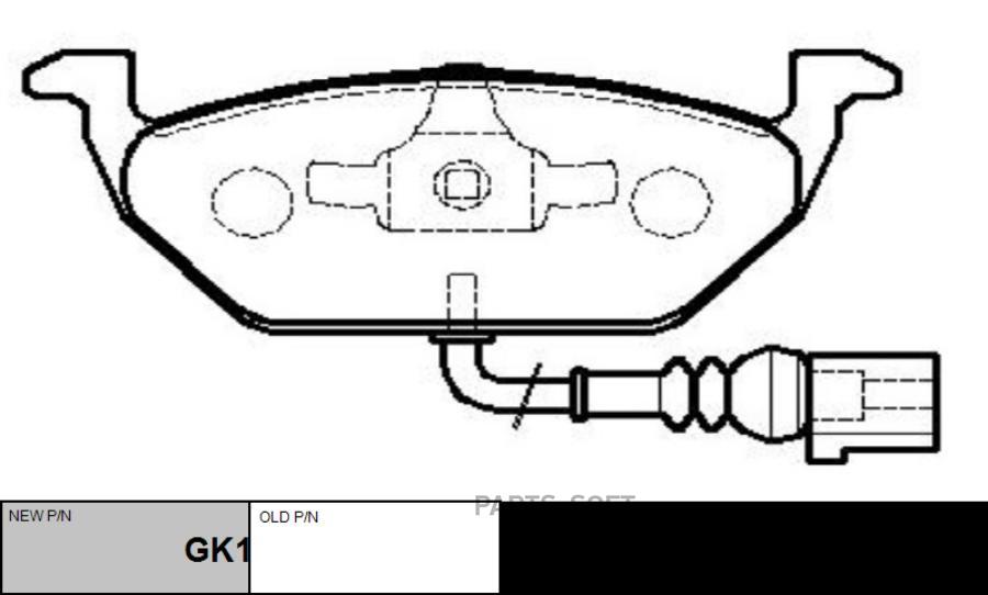 

Тормозные колодки Ctr GK1229