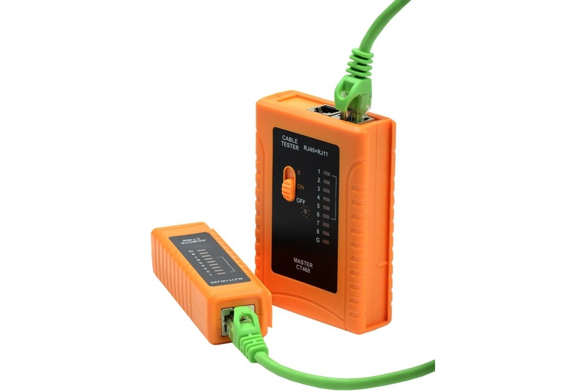 

Тестер кабельный ITK CT468 для витой пары, Тестер кабельный ITK (CT468) для витой пары