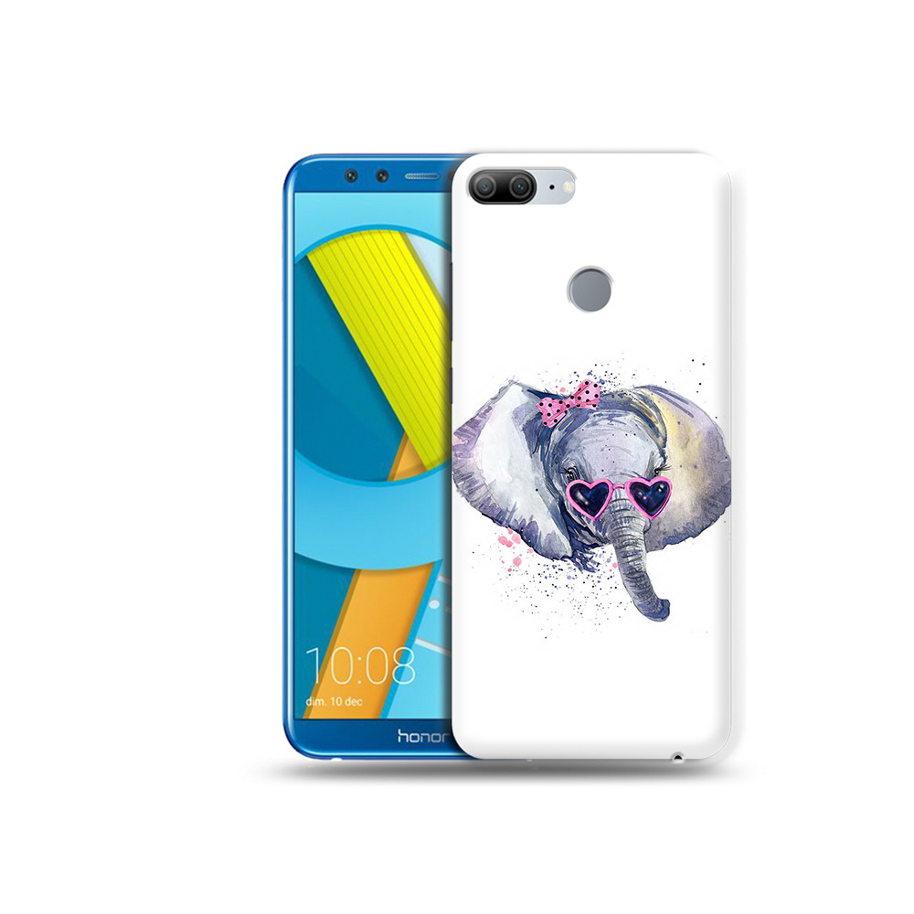

Чехол MyPads Tocco для Huawei Honor 9 Lite слоник в очках (PT117118.56.608), Прозрачный, Tocco